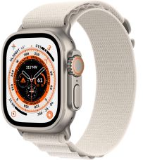 Apple Watch Ultra GPS + Cellular, 49 мм, корпус из титана, ремешок Alpine цвета «сияющая звезда», размер S,M,L